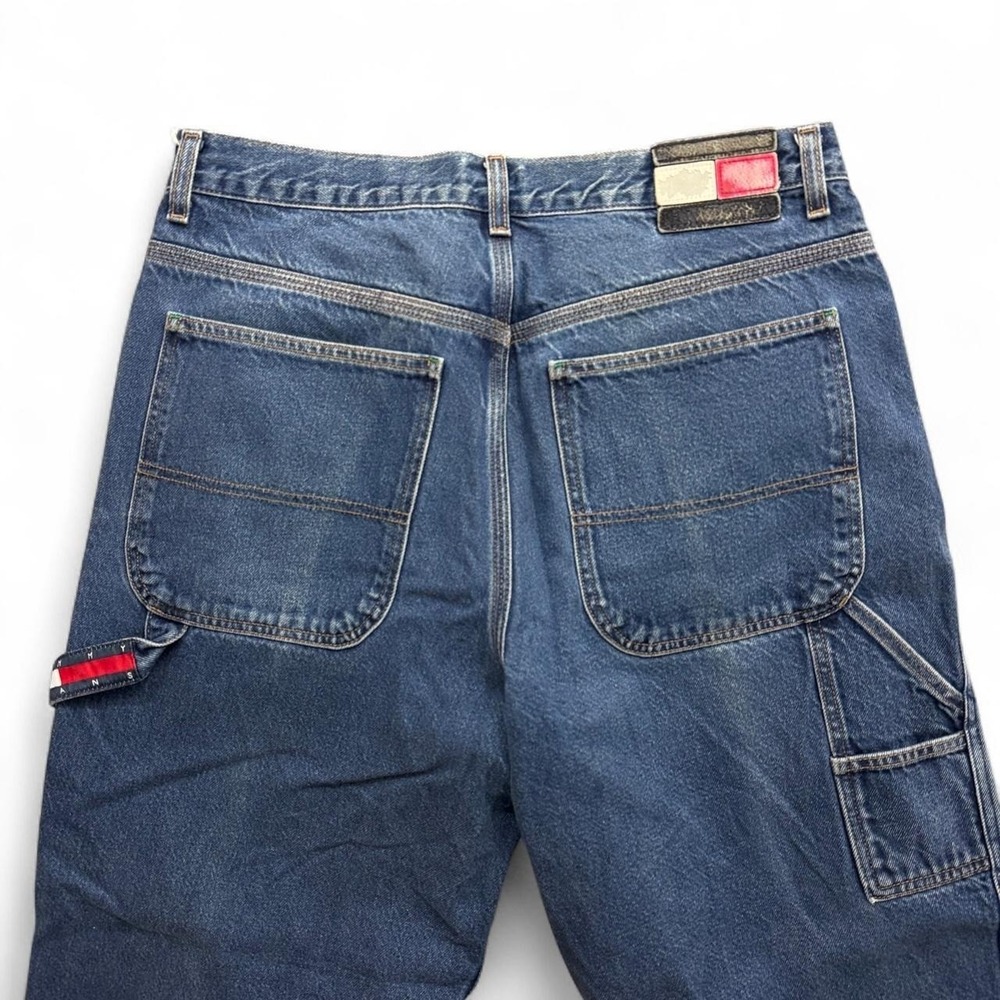 Vintage Tommy Hilfiger Jeans Carpenter Denim Y2K Baggy Workwear 33x27
